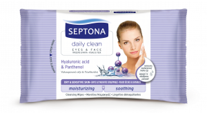 20 pcs Cosmetic Wipes with Hyaluronic Acid & Panthenol